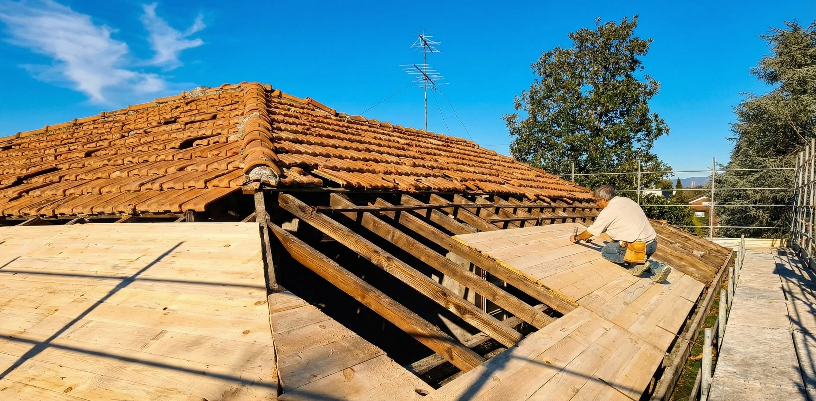 Rifacimento tetto a Saronno